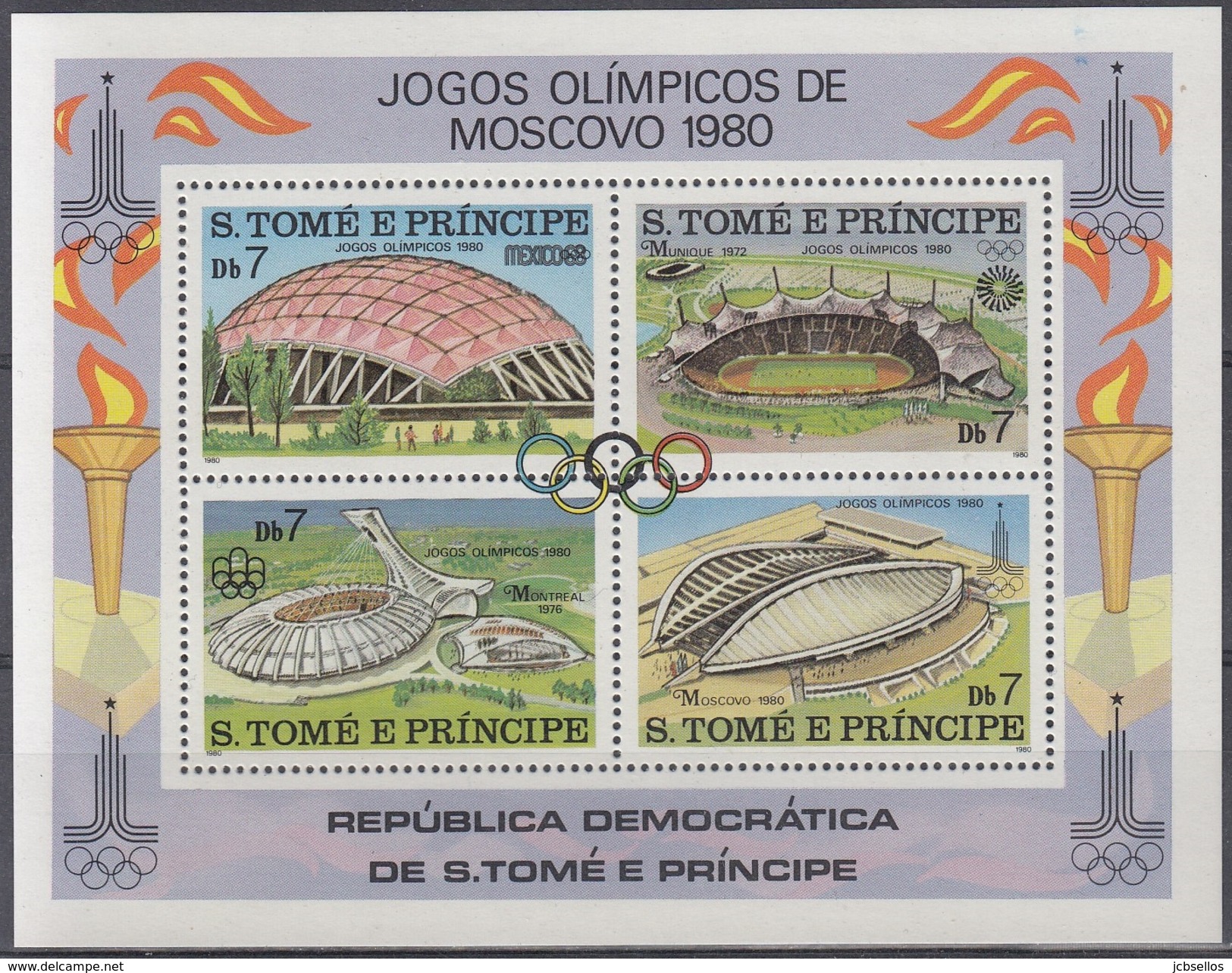 SANTO TOME Y PRINCIPE 1980 HB-18 NUEVO - Sao Tomé Y Príncipe