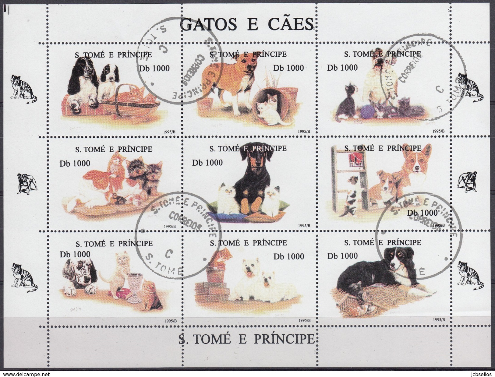 SANTO TOME Y PRINCIPE 1995 Nº 1264BD/64BM USADO - Sao Tomé Y Príncipe