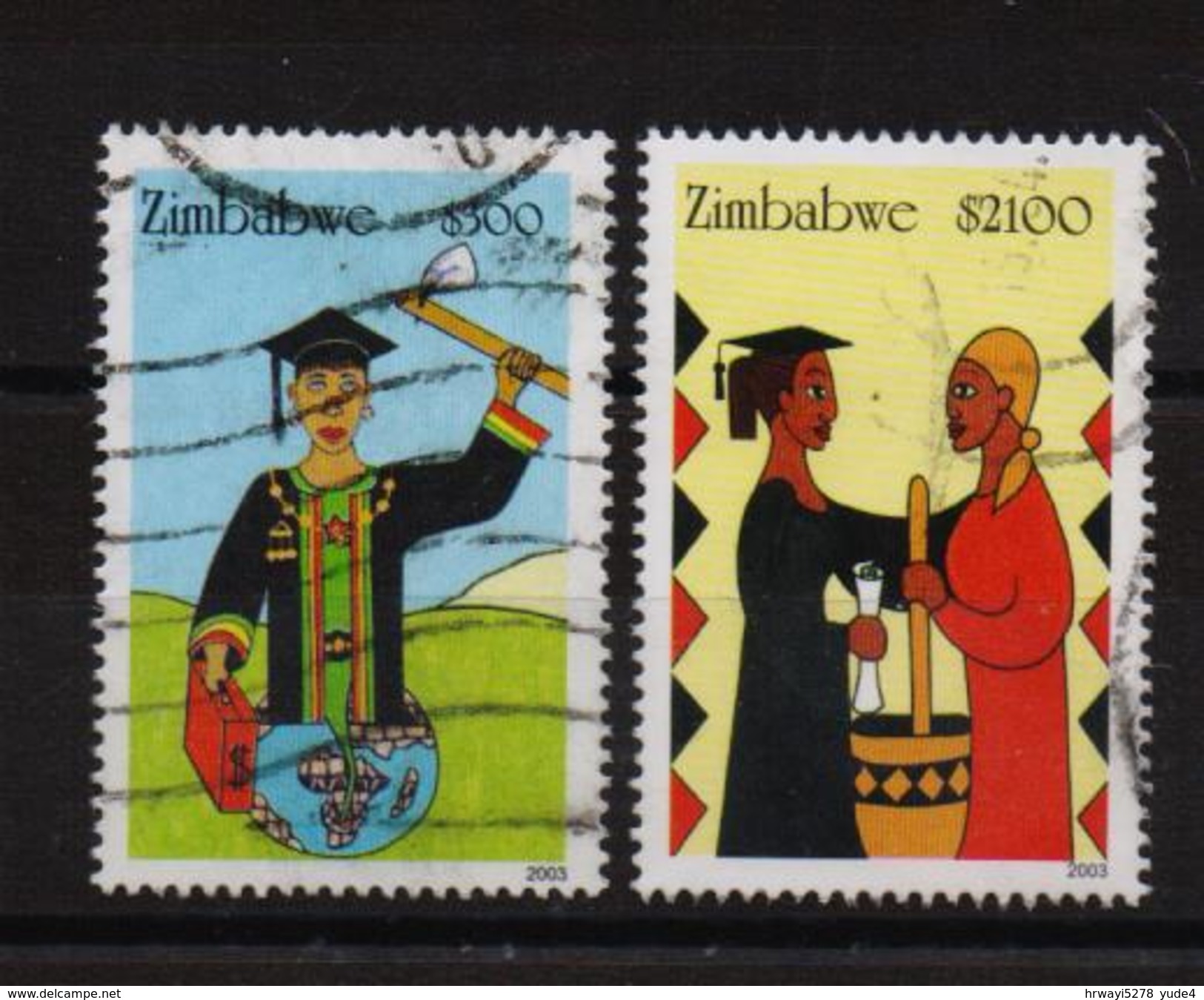Zimbabwe 2003, Complete Set, Vfu. Cv 7,50 Euro - Zimbabwe (1980-...)