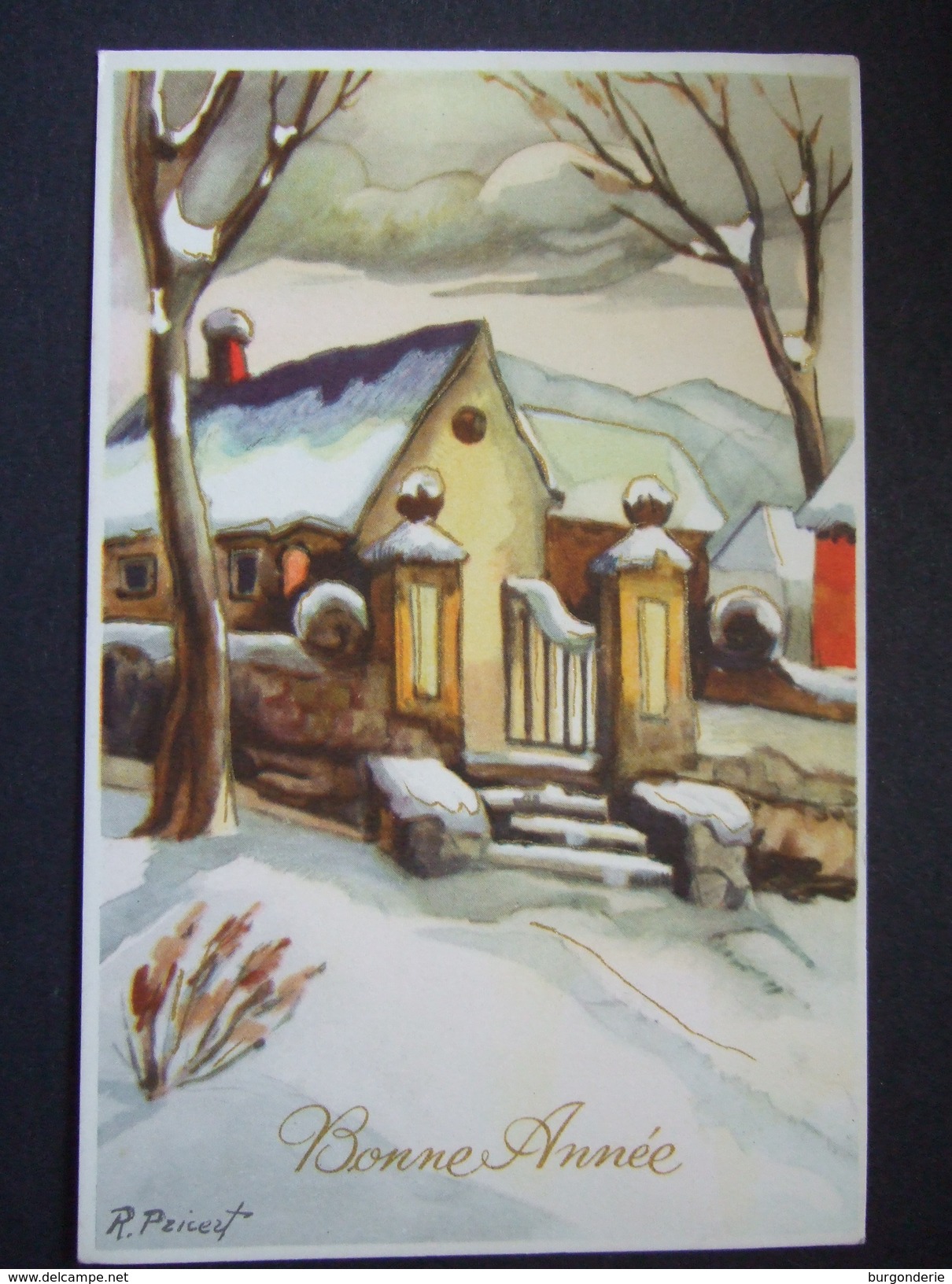 PRICERT / LOT DE 3 JOLIES CARTES / PAYSAGES DE NEIGE / JC - Altri & Non Classificati