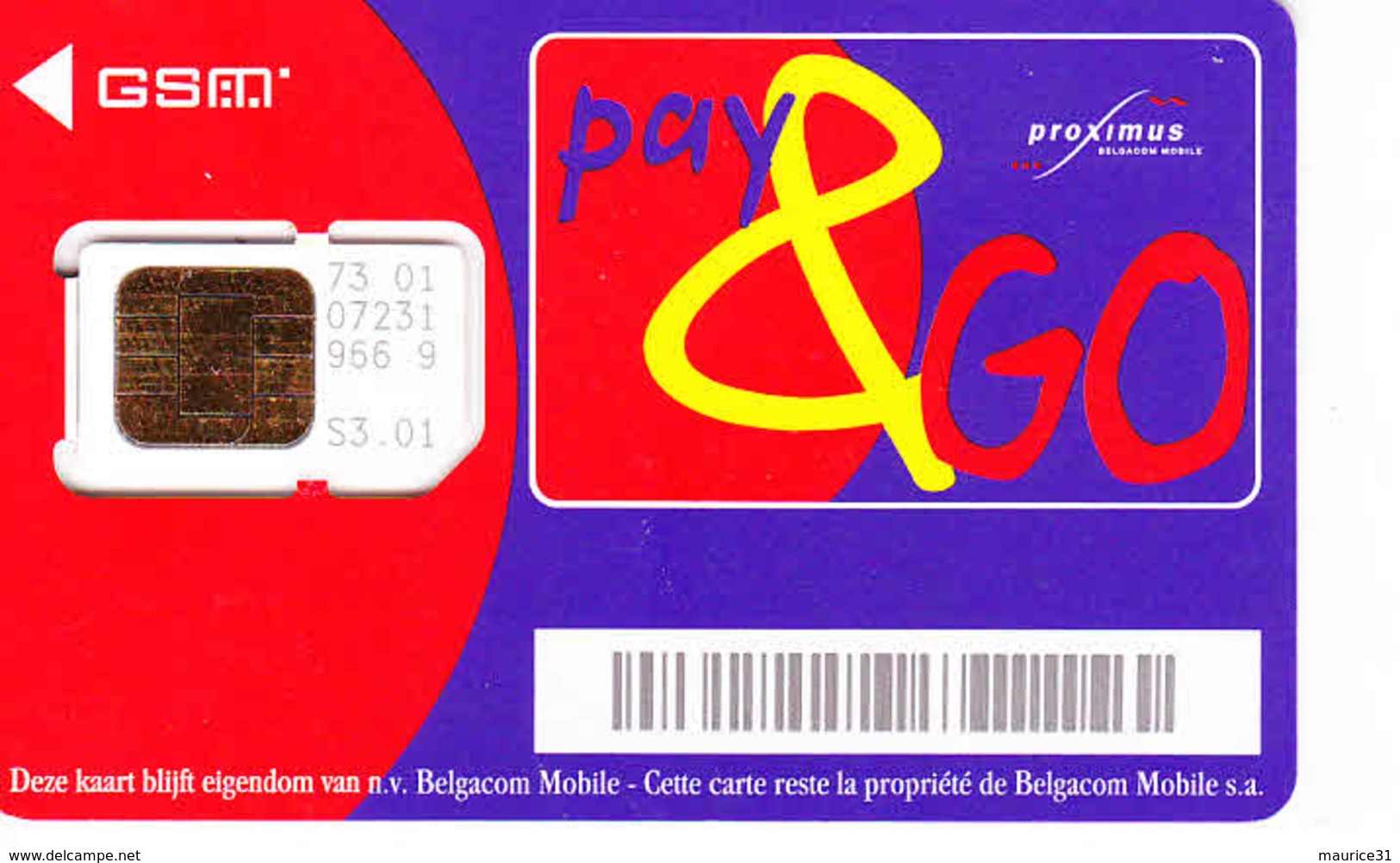 1 Carte GSM BELGIQUE Lot3 (bon état) - Cartes GSM, Recharges & Prépayées