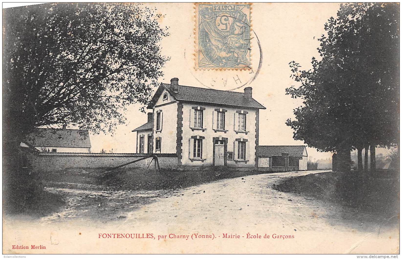 Fontenouilles      89      Mairie . Ecole De Garçons      (Voir  Scan) - Autres & Non Classés