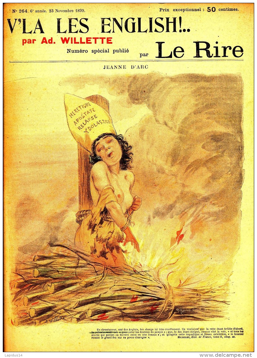 LE RIRE NUMERO SPECIAL V'LA LES ENGLISH  PAR VILLETTE   (NOVEMBRE 1899)(complet 16 Pages) - Revues Anciennes - Avant 1900
