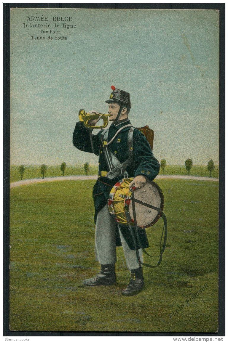 Belgium Armee Belge Army Uniform Photo Fremault Postcard - Uniforms