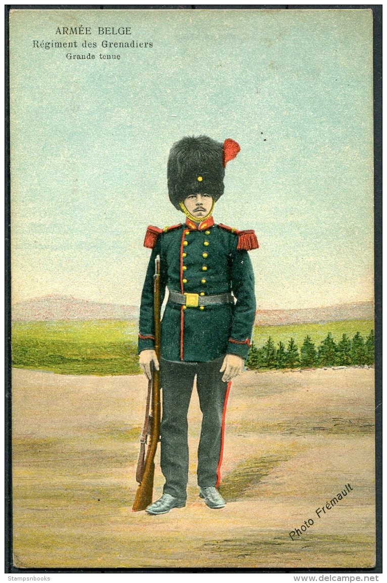 Belgium Armee Belge Army Uniform Photo Fremault Postcard - Uniformes