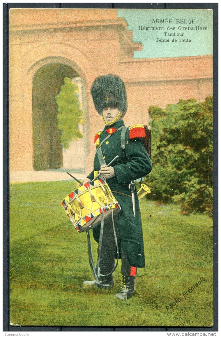 Belgium Armee Belge Army Uniform Photo Fremault Postcard - Uniforms
