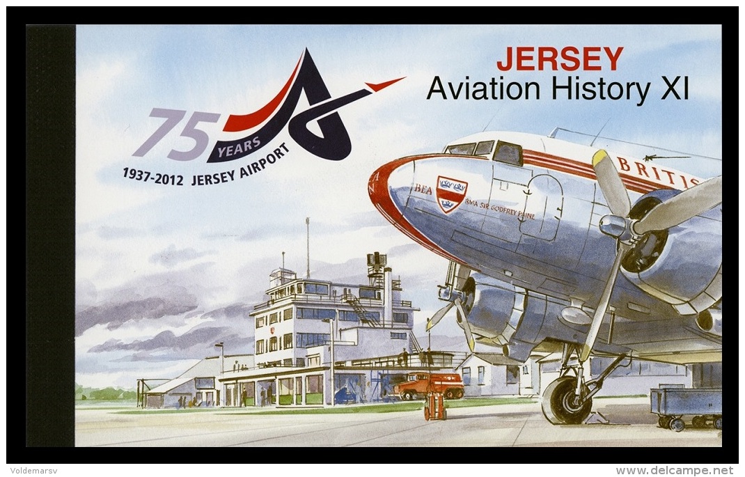 Jersey 2012 Mih. 1622/28 Aviation History XI. Jersey Airport (prestige Booklet) MNH ** - Jersey