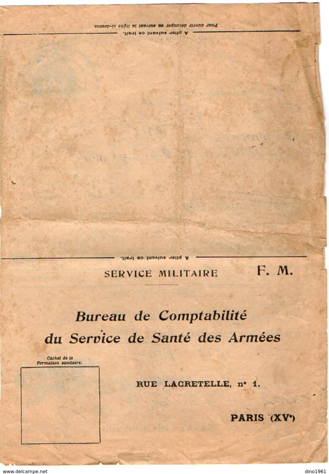 VP7365 - MILITARIA - Franchise Militaire - Hopital Militaire De TREVES - Brigadier J.B CLERGEAU Au 402 ème Rgt  D.C.A - Documenti