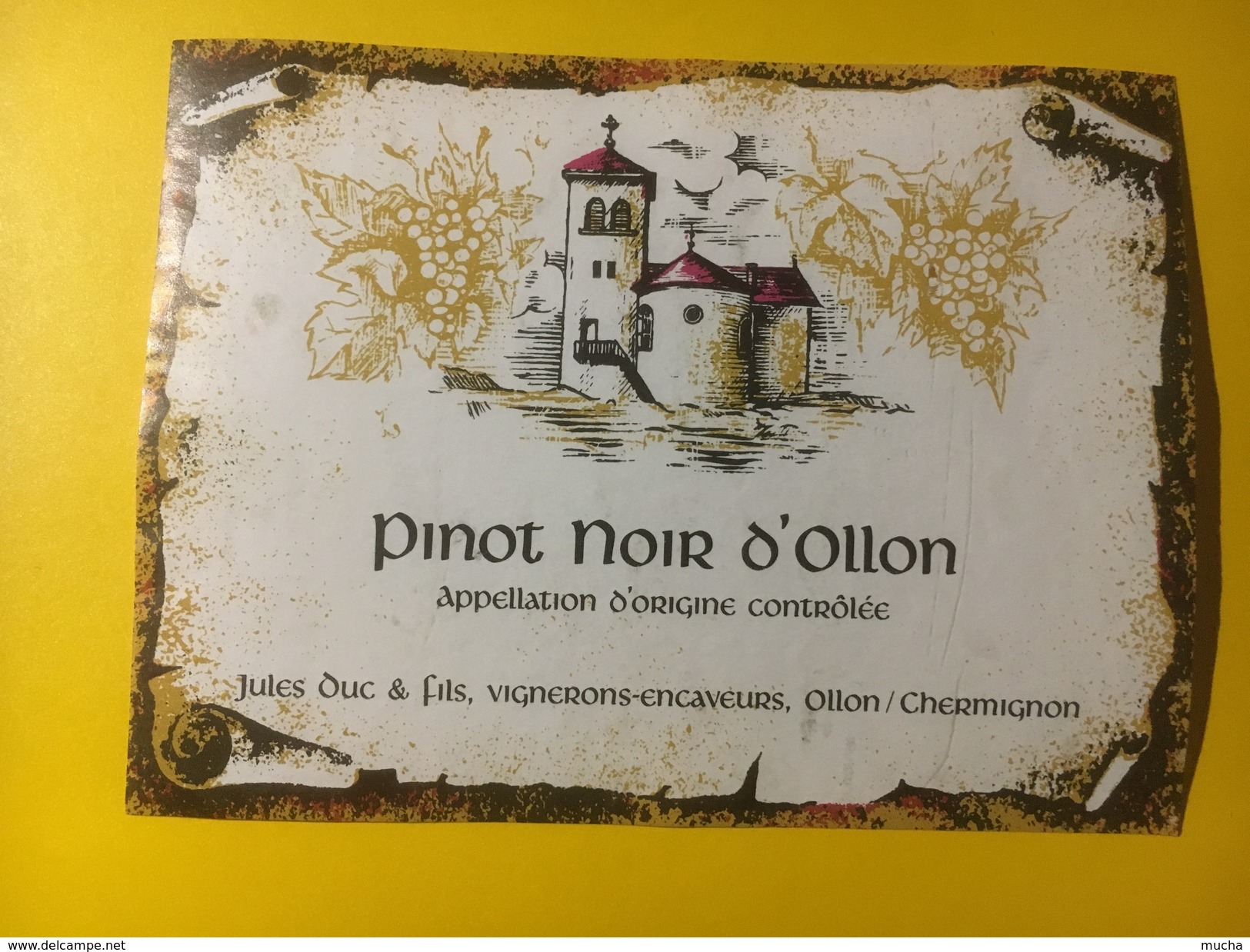 3144 -  Suisse Vaud Pinot Noir D'Ollon - Sonstige & Ohne Zuordnung