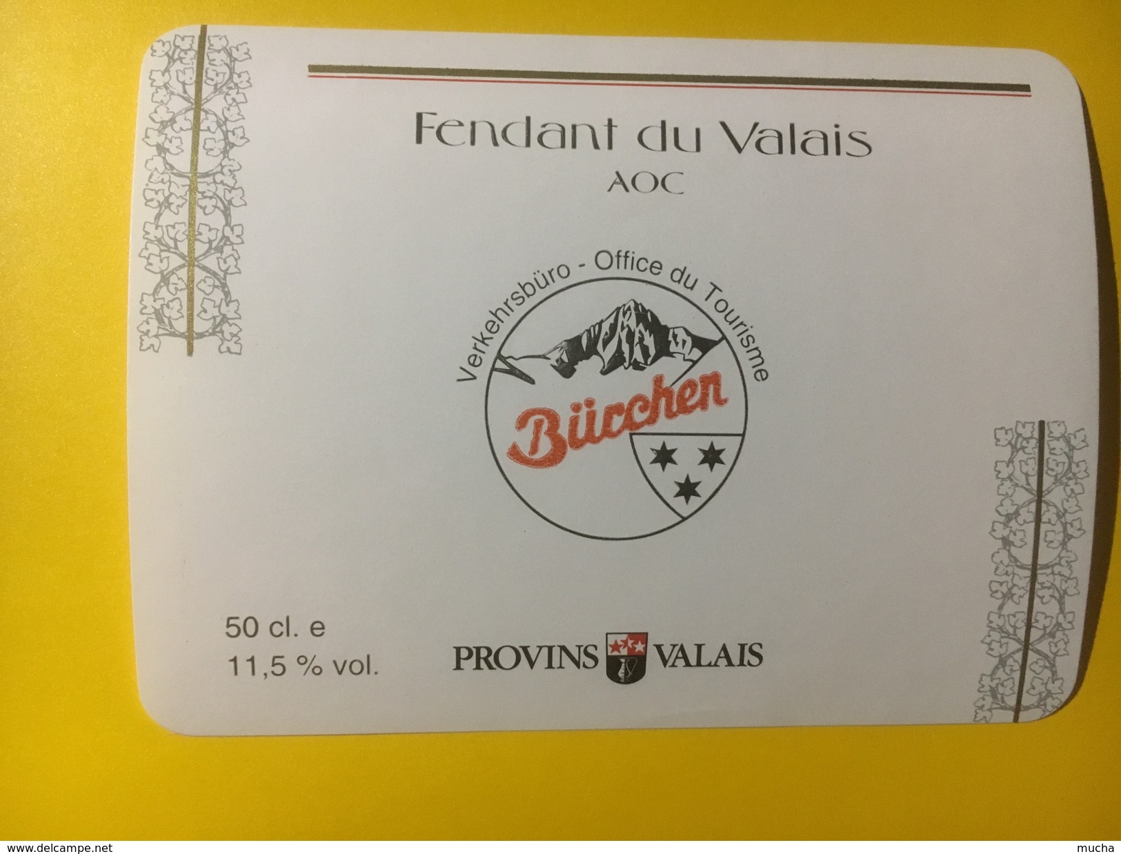 3147 -  Suisse Valais Fendant Pour Office Du Tourisme Bürchen - Autres & Non Classés