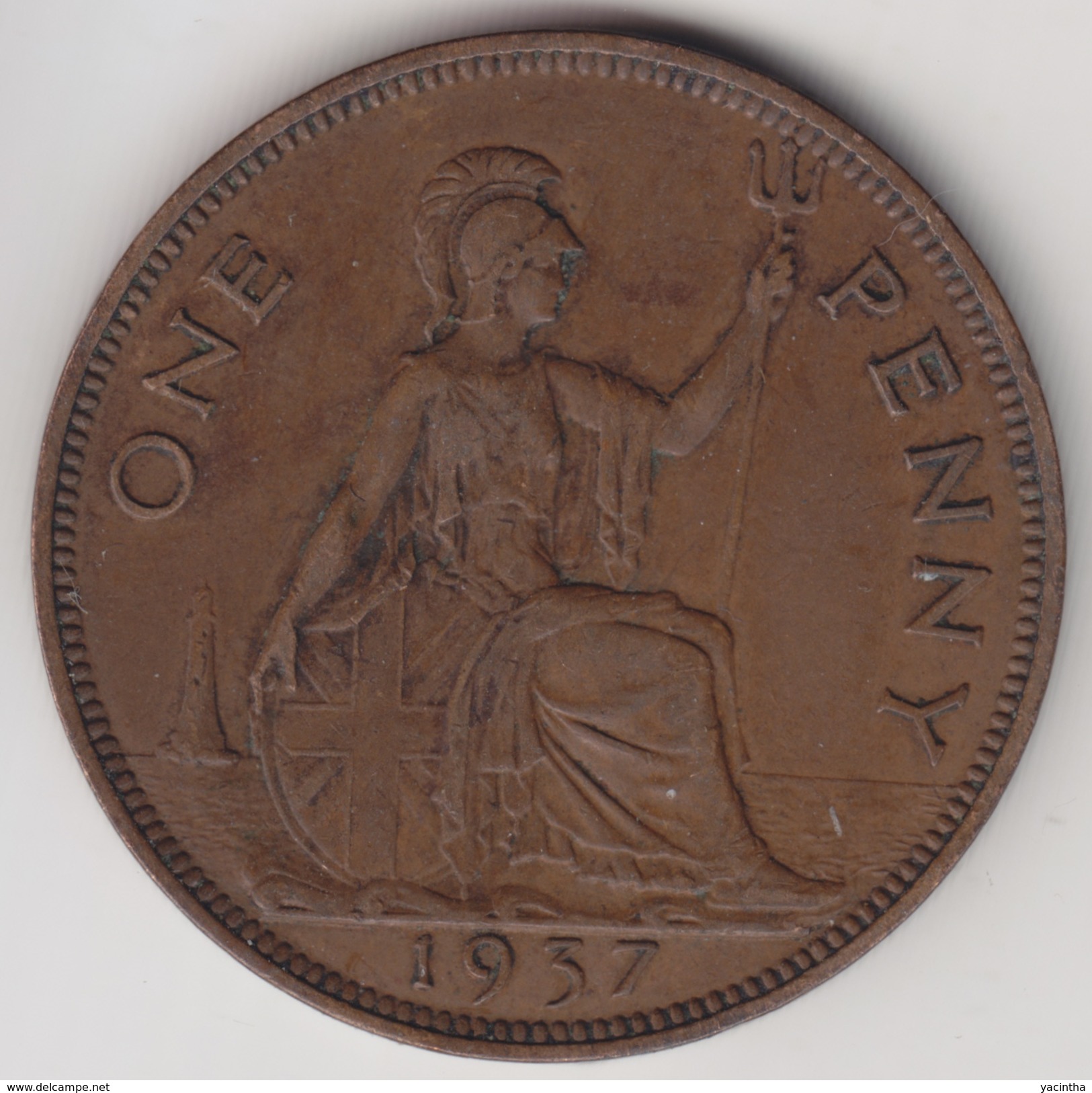 @Y@    One Penny  Groot Brittannië   1937   (4390) - Andere & Zonder Classificatie