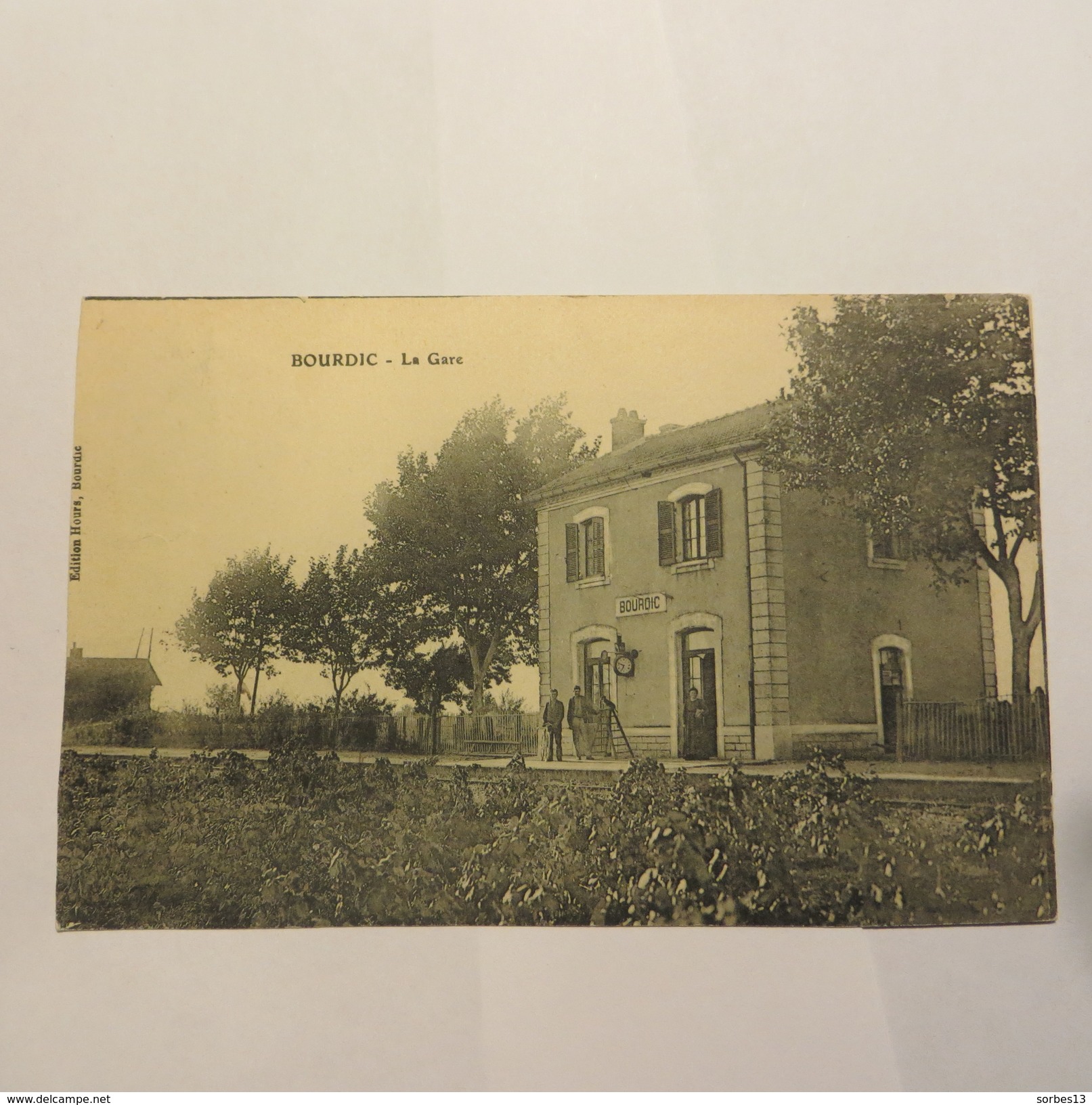 30 - BOURDIC  - La Gare En 1909 - Saint-Ambroix