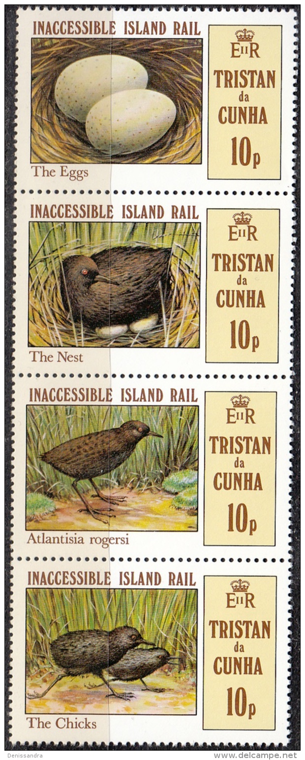 Tristan Da Cunha 1981 Michel 311 - 314 Neuf ** Cote (2002) 2.50 Euro Oiseau Râle Atlantis - Tristan Da Cunha