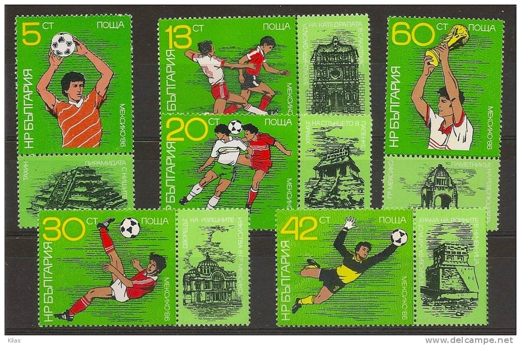 BULGARIA 1986 World Cup Football Mexico MNH - 1986 – Mexico