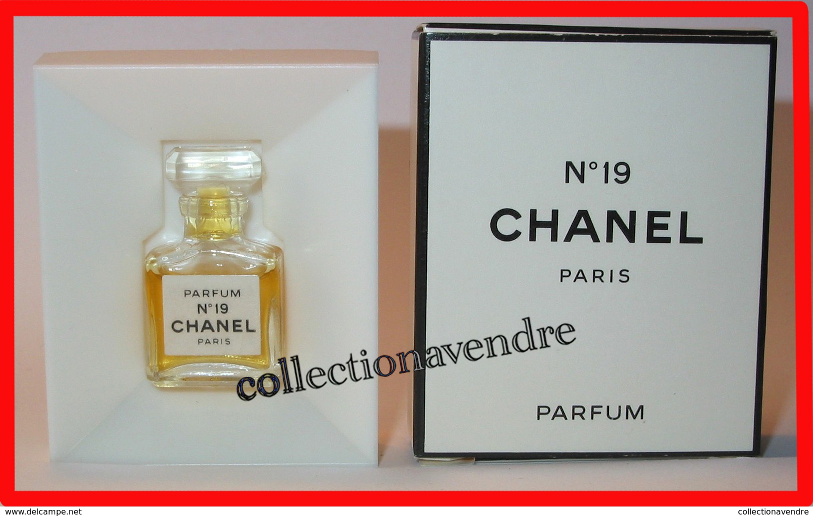 CHANEL : N° 19 Rare Miniature De Collection. Parfum, 1,5 Ml, Parfait état. - Miniatures Femmes (avec Boite)