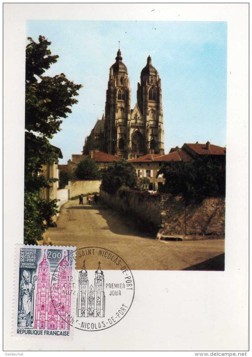 1237  -  FRANCE  N° 1810   Basilique St Nicolas De Port     P. J   Du  12/10/74    TTB - 1970-1979