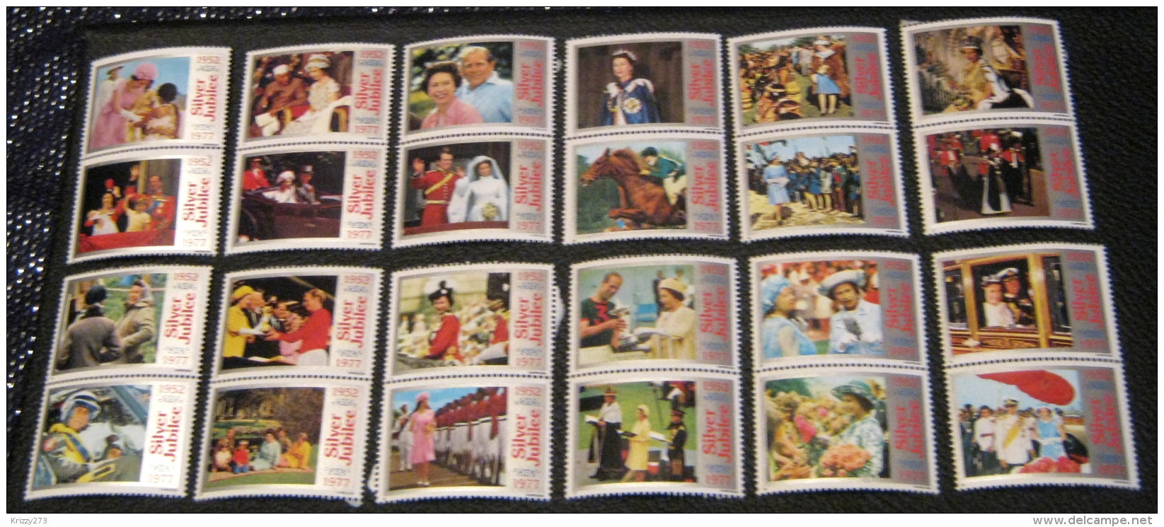 Great Britain Cinderellas For Silver Jubilee 1977 - 24 Images In Total - Cinderellas