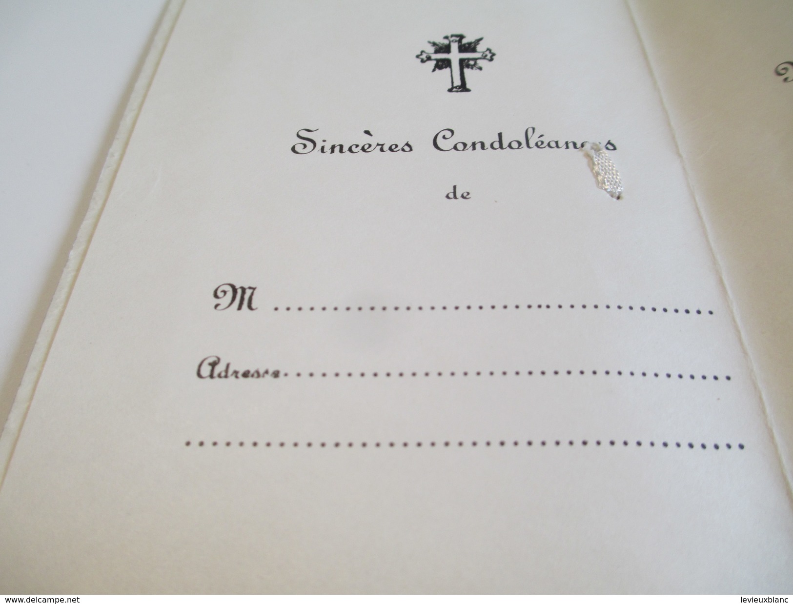 Offrandes de Messe/4  Cartes  de condoléances/Canada /Pour le repos de l'âme de ../Non attribuées/1950-1960     FPD106