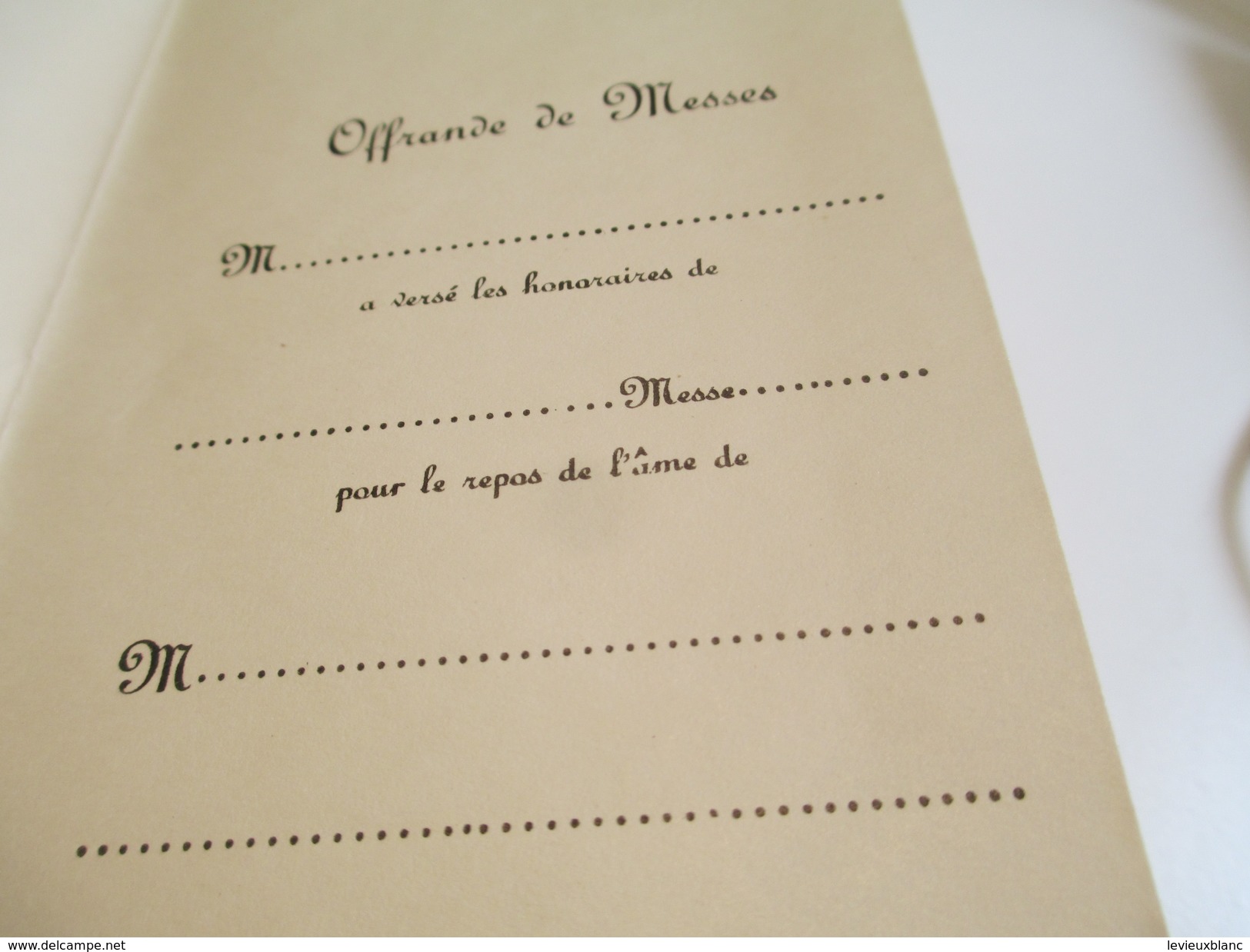 Offrandes de Messe/4  Cartes  de condoléances/Canada /Pour le repos de l'âme de ../Non attribuées/1950-1960     FPD106