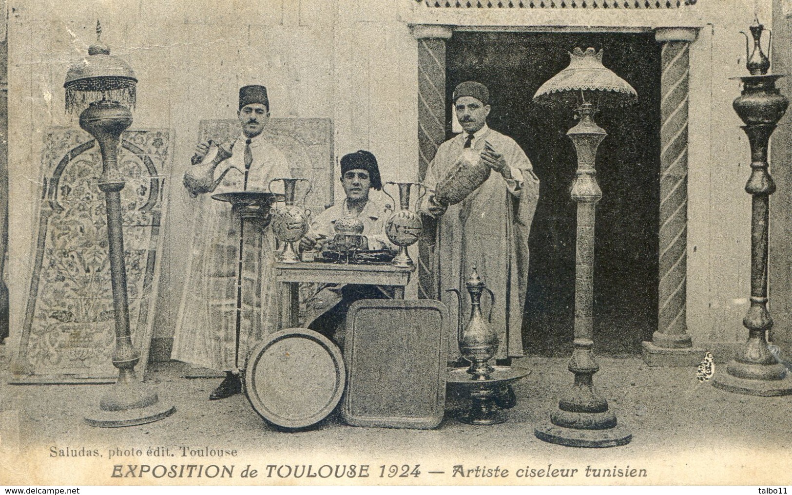 Toulouse - Exposition De 1924 - Artiste Ciseleur Tunisien - Toulouse