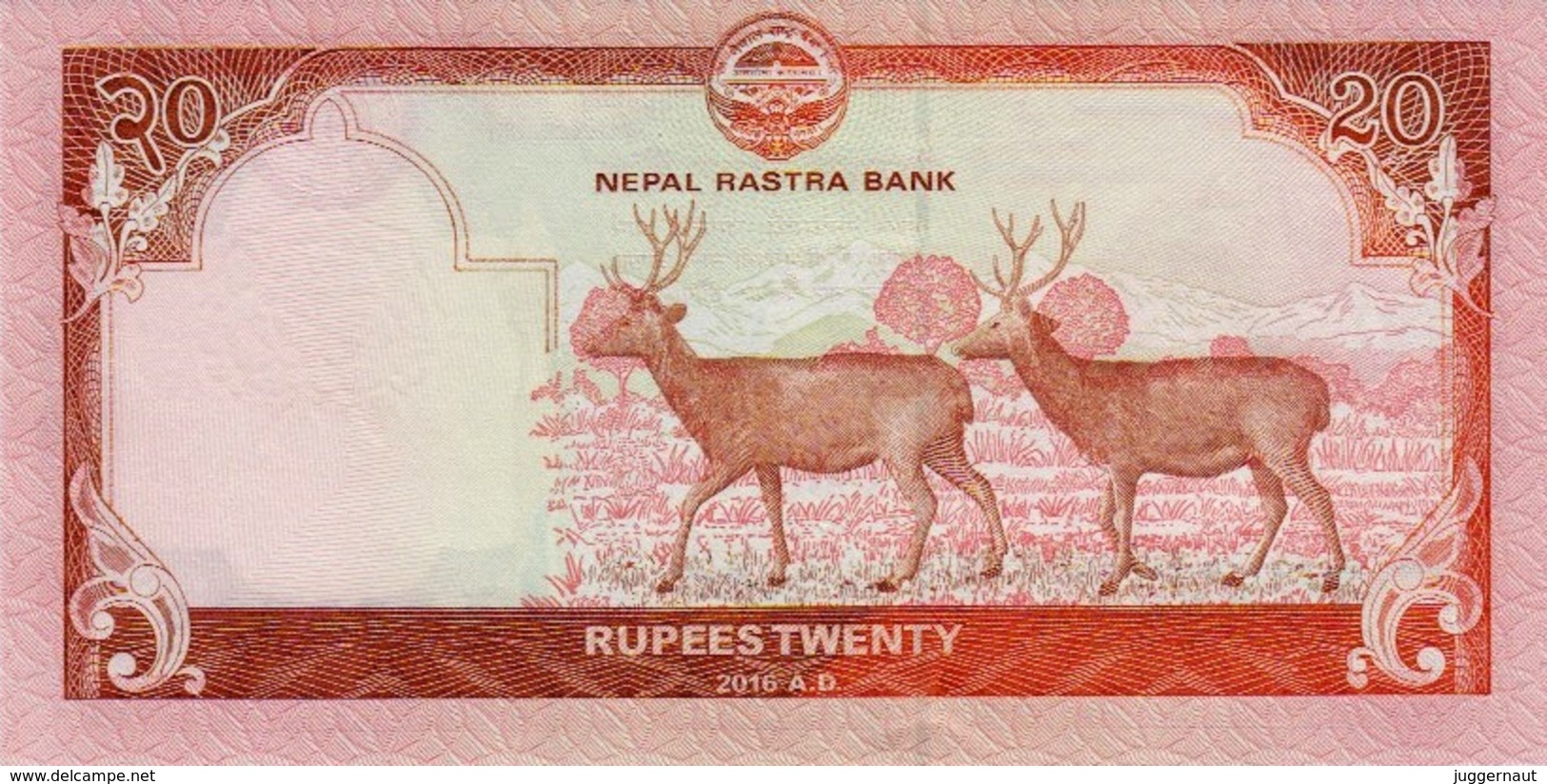 MINT NEPAL TWENTY RUPEES BANKNOTE NEW 2016 UNC - Nepal