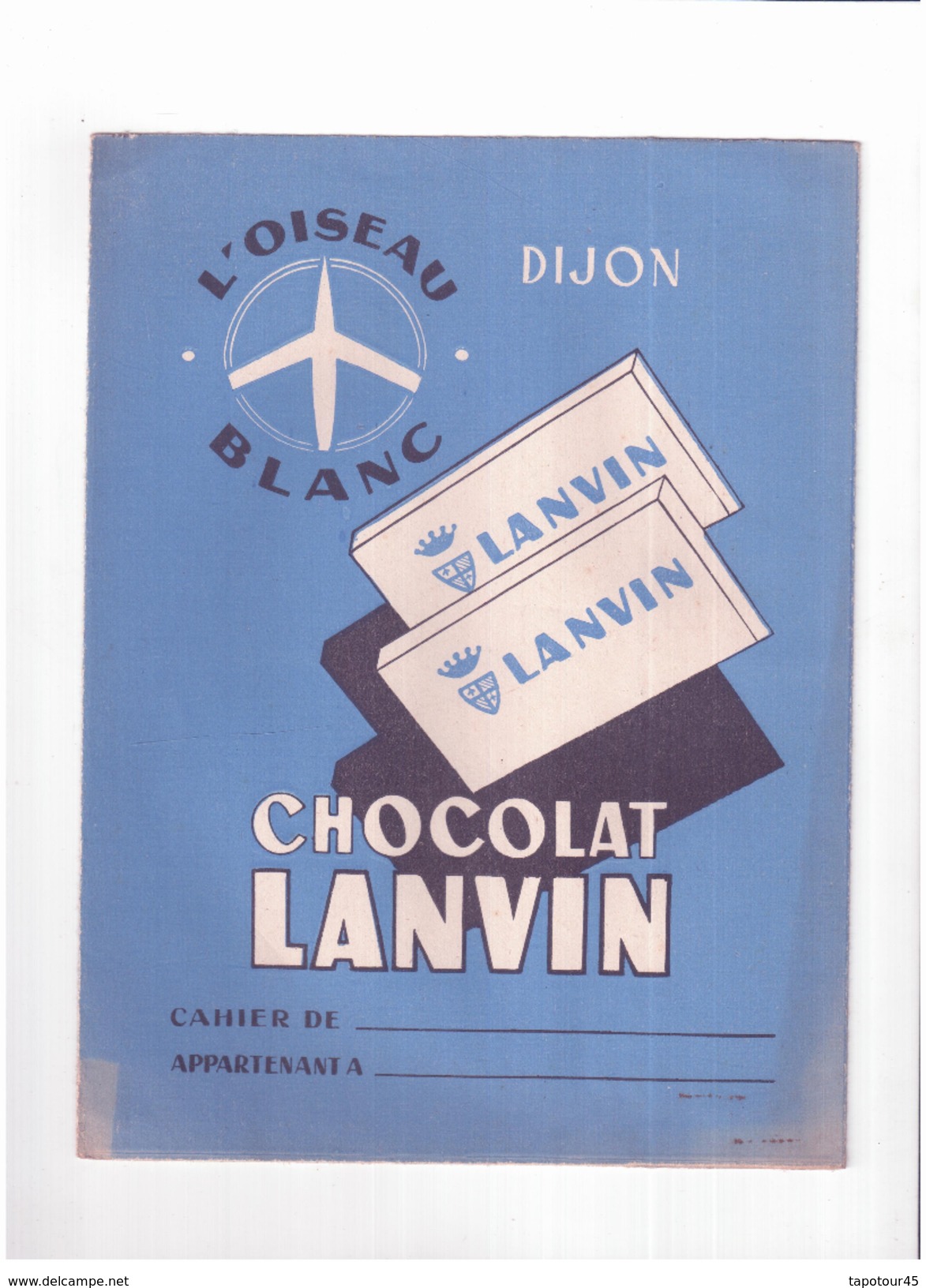 Ch L/  Protège-Cahiers  Chocolat " Lanvin " (N=1) - Protège-cahiers
