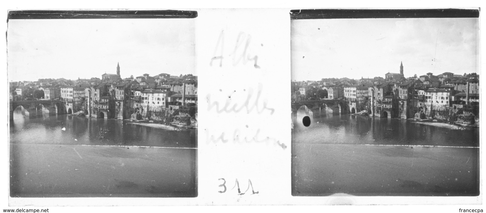 H0311 -TARN - ALBI - Vieilles Maisons - Plaques De Verre