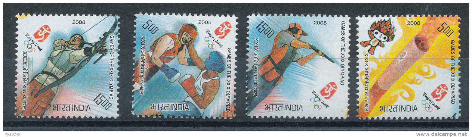 Inde 2008** Jeux Olympiques De Pékin - Unused Stamps