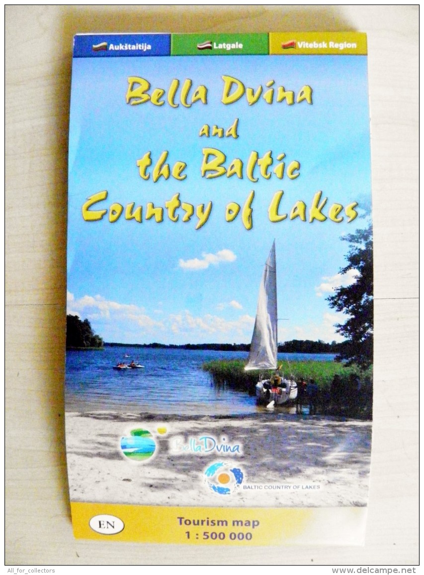 Tourism Map Baltic Country And Bella Dvina Belarus Vitebsk Region - Cartes Routières