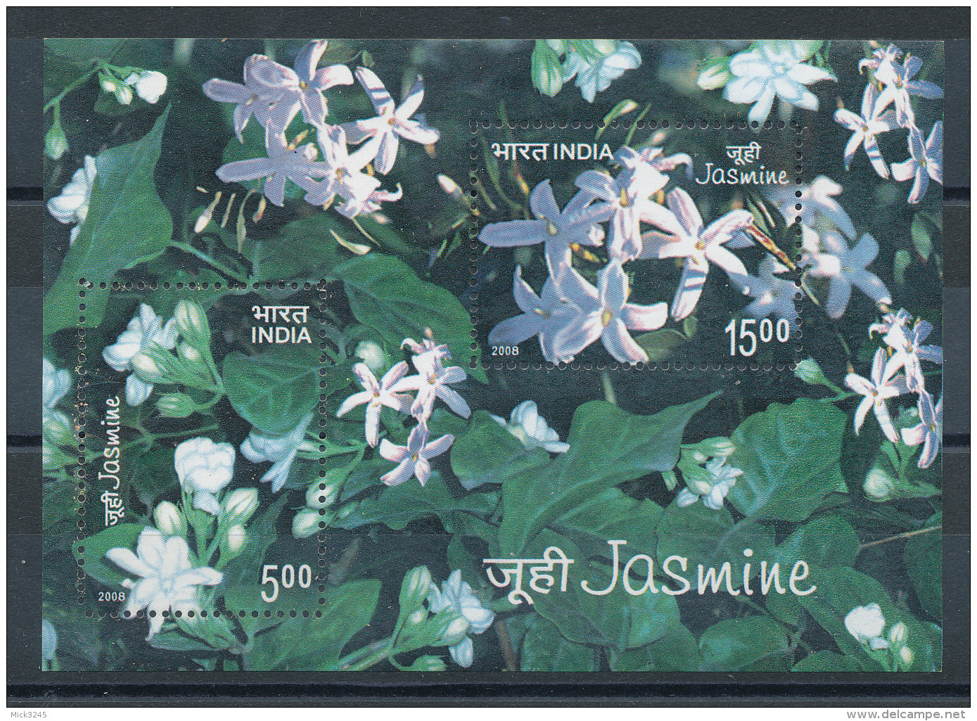 Inde 2008** Fleurs - Jasmin - Unused Stamps