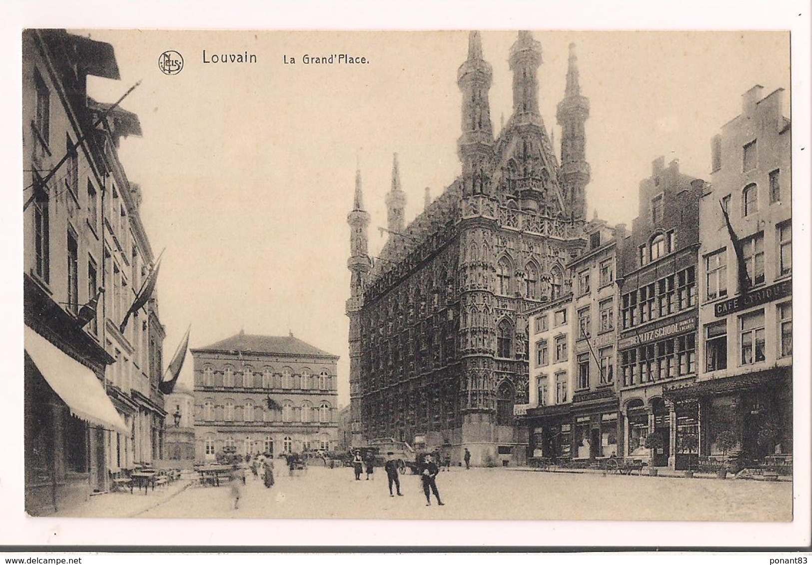 LOUVAIN : La Grand'place - Avant Guerre - - Ottignies-Louvain-la-Neuve