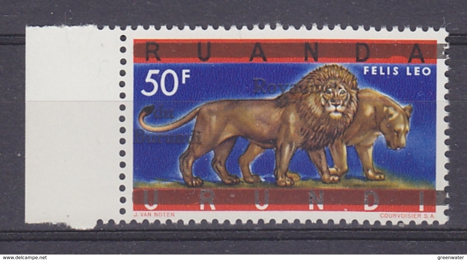 Burundi 1962 Lion/Phanter 1v ** Mnh (34537) - Ongebruikt