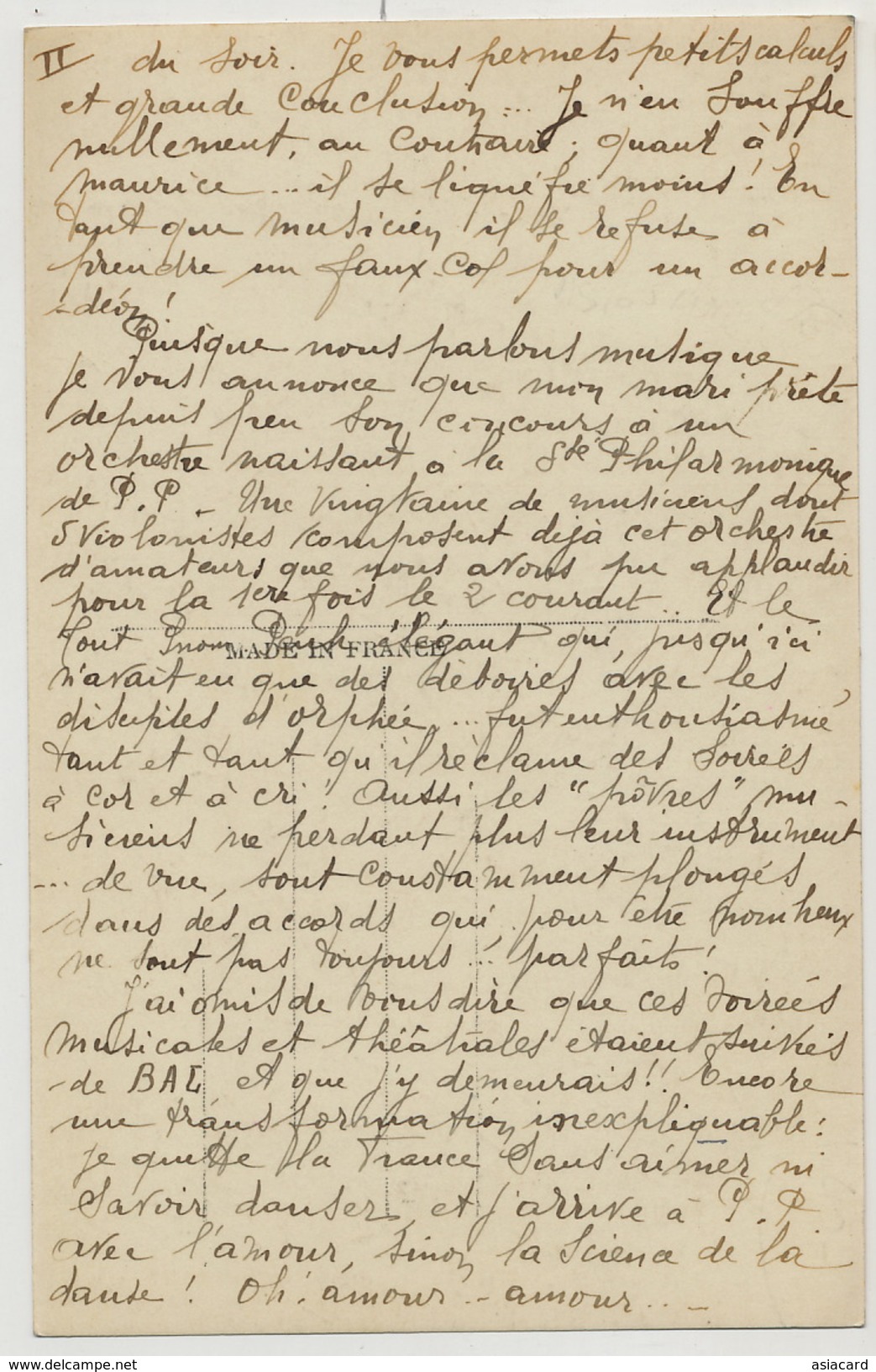 2 Phnom Penh Couronnement Roi Monivong Visite Gouverneur Danse Creation Sté Philarmonique Texte Verso - Cambodge