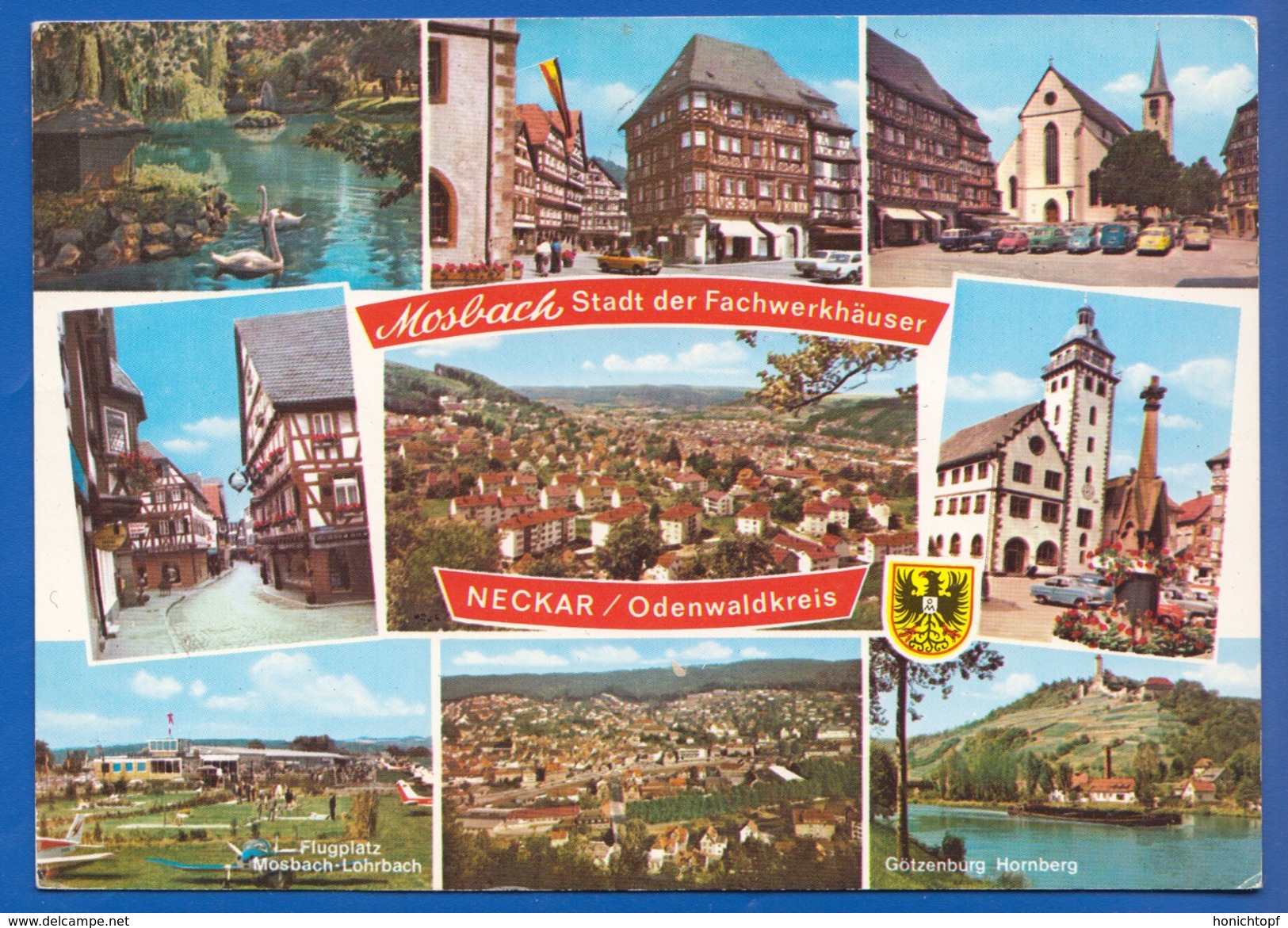 Deutschland; Mosbach Neckar; Odenwaldkreis; Multibildkarte - Mosbach