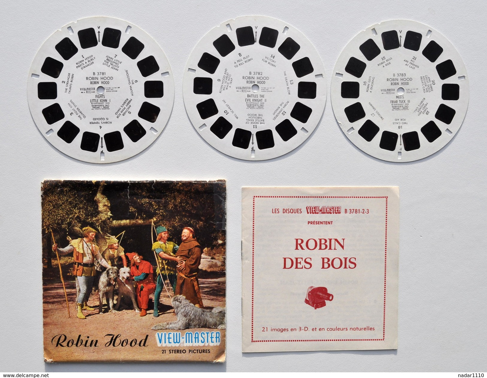 View-Master : ROBIN HOOD / Robin Des Bois - Année 1956 - Visionneuses Stéréoscopiques