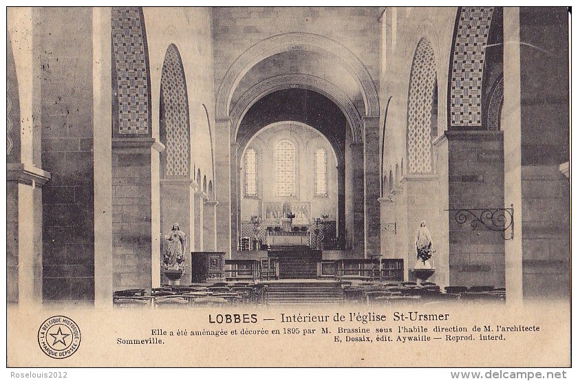 LOBBES : Intérieur De L'église St-Ursmer - Autres & Non Classés