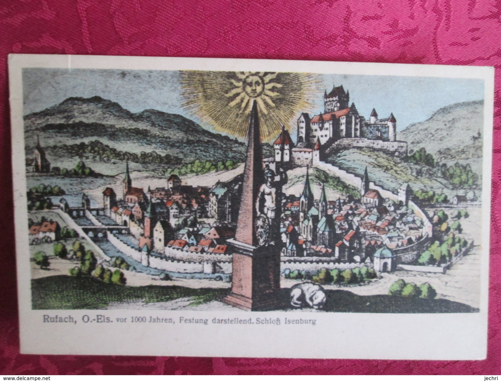 ROUFFACH   . VOR 1000 JAHREN .CACHET CENSURE COLMAR - Rouffach