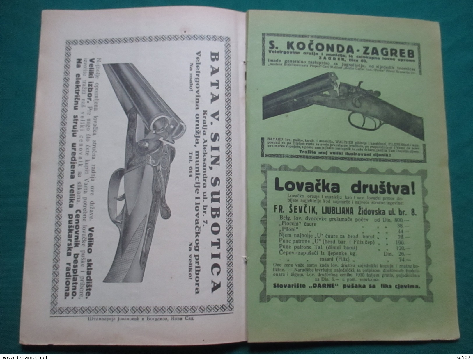Lovacki Glasnik,Br.10-1930.-Novi Sad/Hunting Gazette No.10 -1930.-Novi Sad - Kingdom Yugoslavia