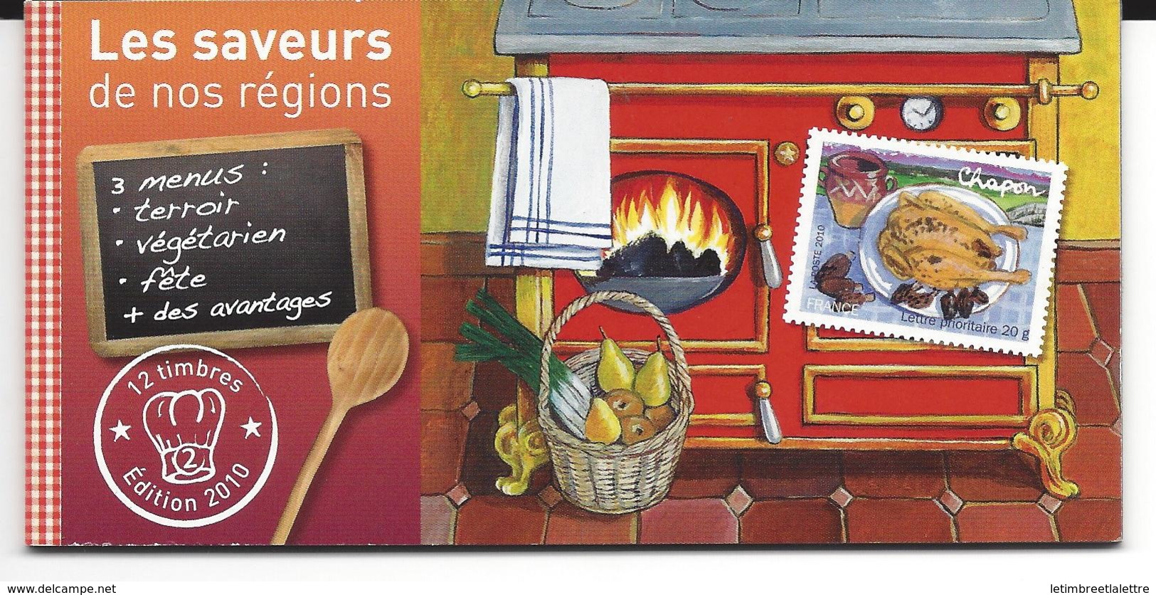 CARNET 12 TIMBRES NEUFS 2010 LES SAVEURS DE NOS REGIONS - Commémoratifs