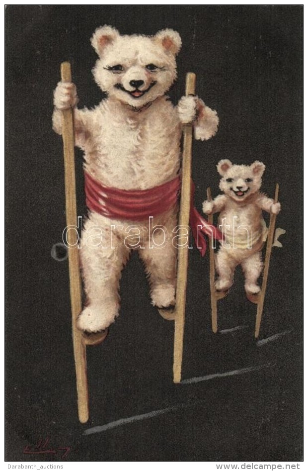 T2 Happy Teddy Bears On Stilts, Unknown Publisher No. 367 S: Ellam - Ohne Zuordnung