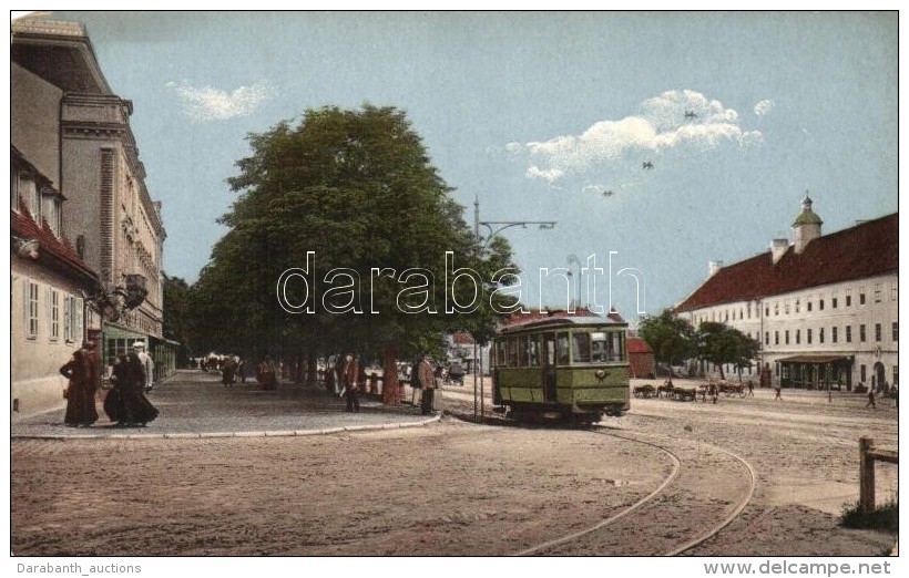 ** T3 Nagyszeben, Hermannsplatz, Villamos / Square, Tram (kopott Sarok / Worn Edges) - Non Classificati