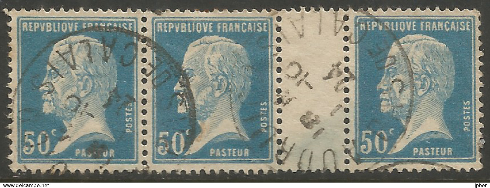 France - F1/245 - Type Pasteur - N°176 Obl. Avec Interpanneaux - 1922-26 Pasteur