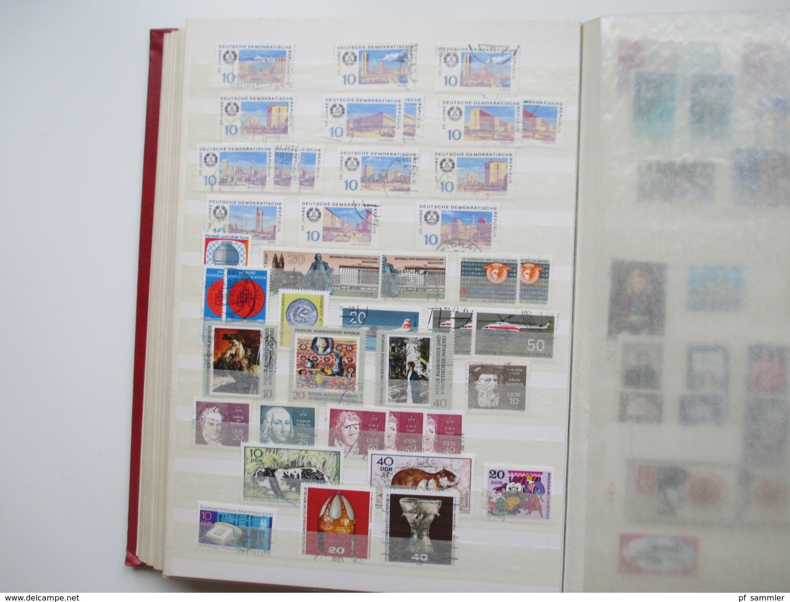 DDR Sammlung 1949 - 88 gestempelt mit vielen Marken und Sätze! Etliche Tagesstempel! Hoher Katalogwert!