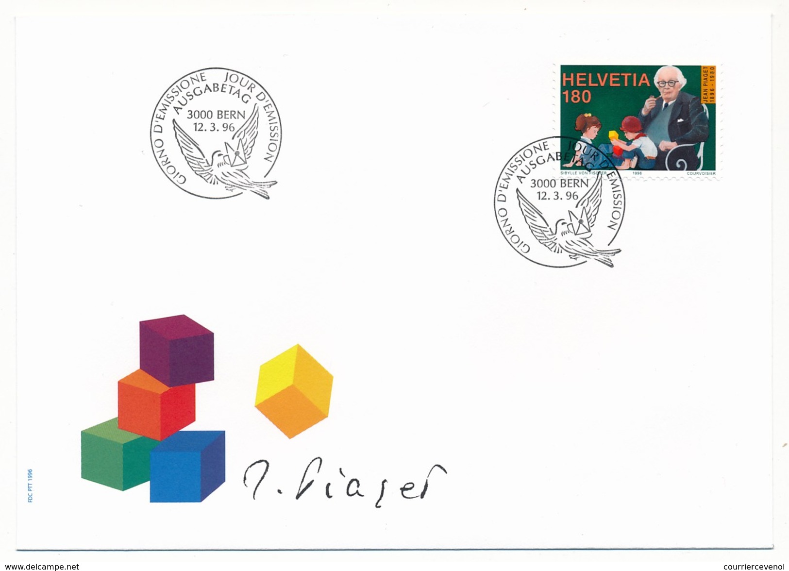 SUISSE -  FDC 1996 - Timbres Poste Spéciaux - 6 Enveloppes (Donner Des Chances, Piaget ...) - FDC