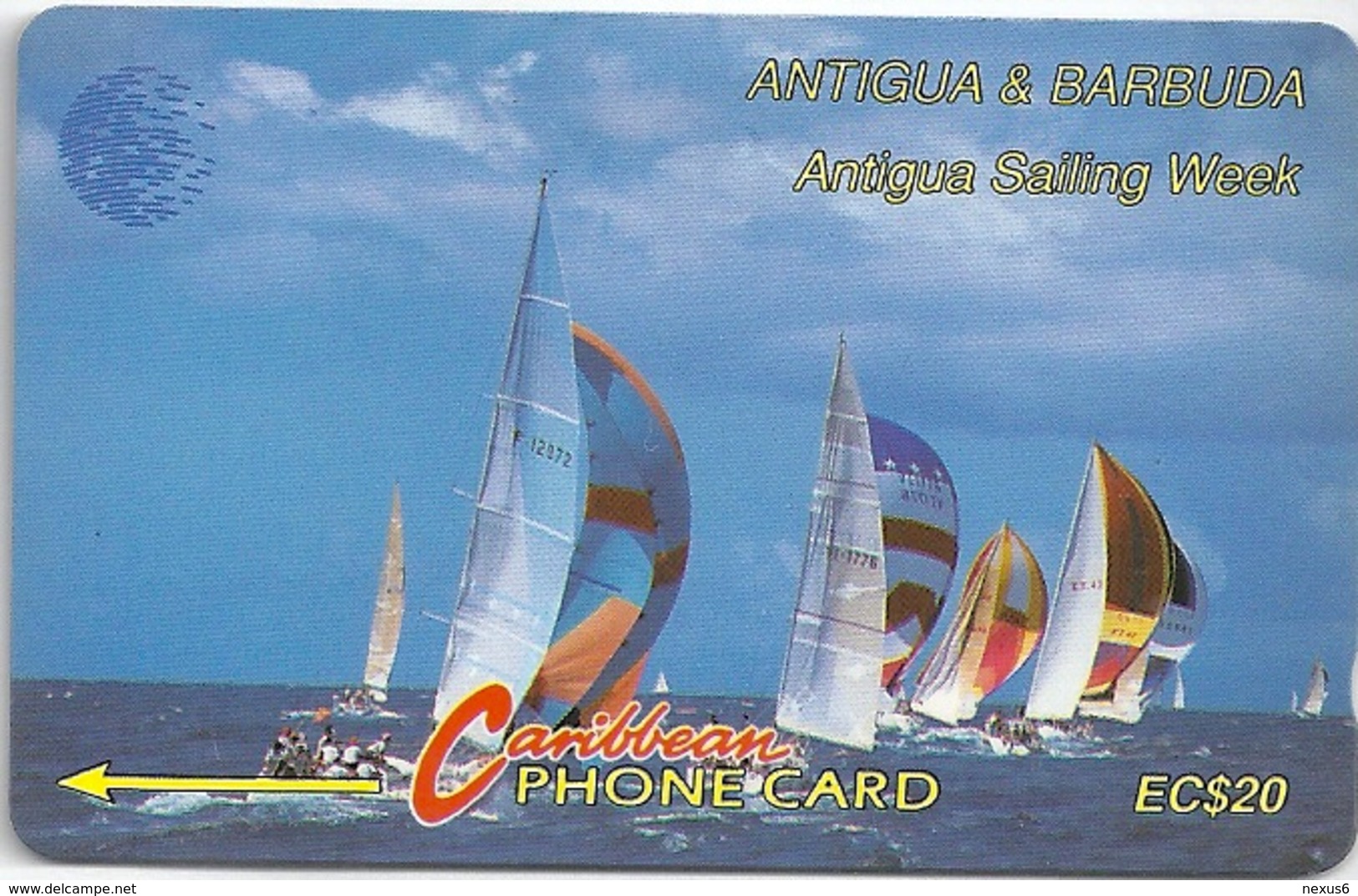 Antigua & Barbuda - Antigua Sailing Week - 13CATB (Silver), 1994, 49.200ex, Used - Antigua And Barbuda
