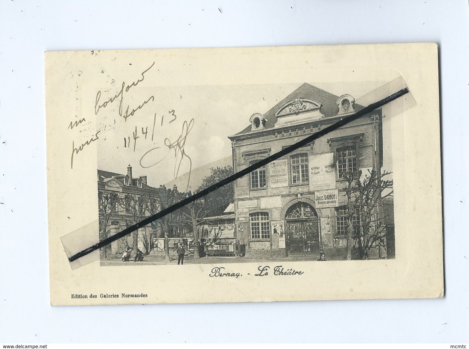 CPA  Décollée  -  Bernay - Le Théâtre - Bernay