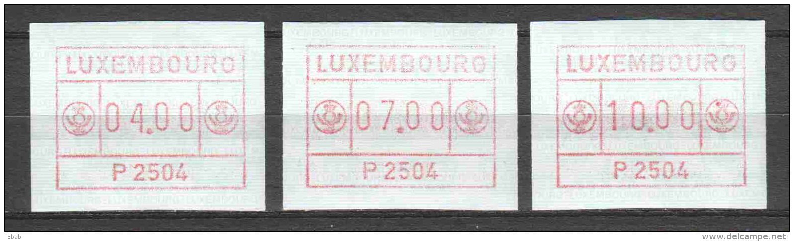 Luxemburg 1983 Automatmarken (1) - Viñetas De Franqueo