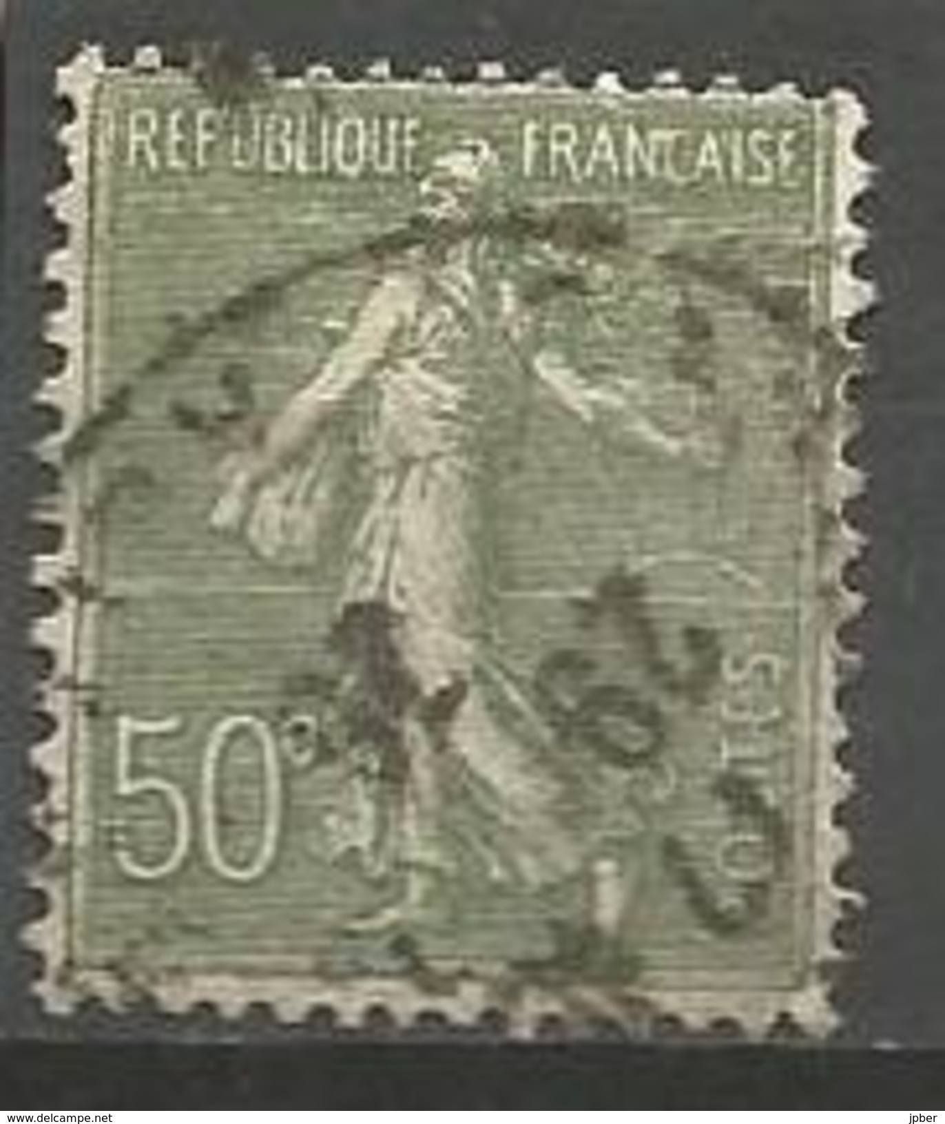 France - F1/254 - Type Semeuse Lignée - N°198   Obl. - 1903-60 Semeuse A Righe