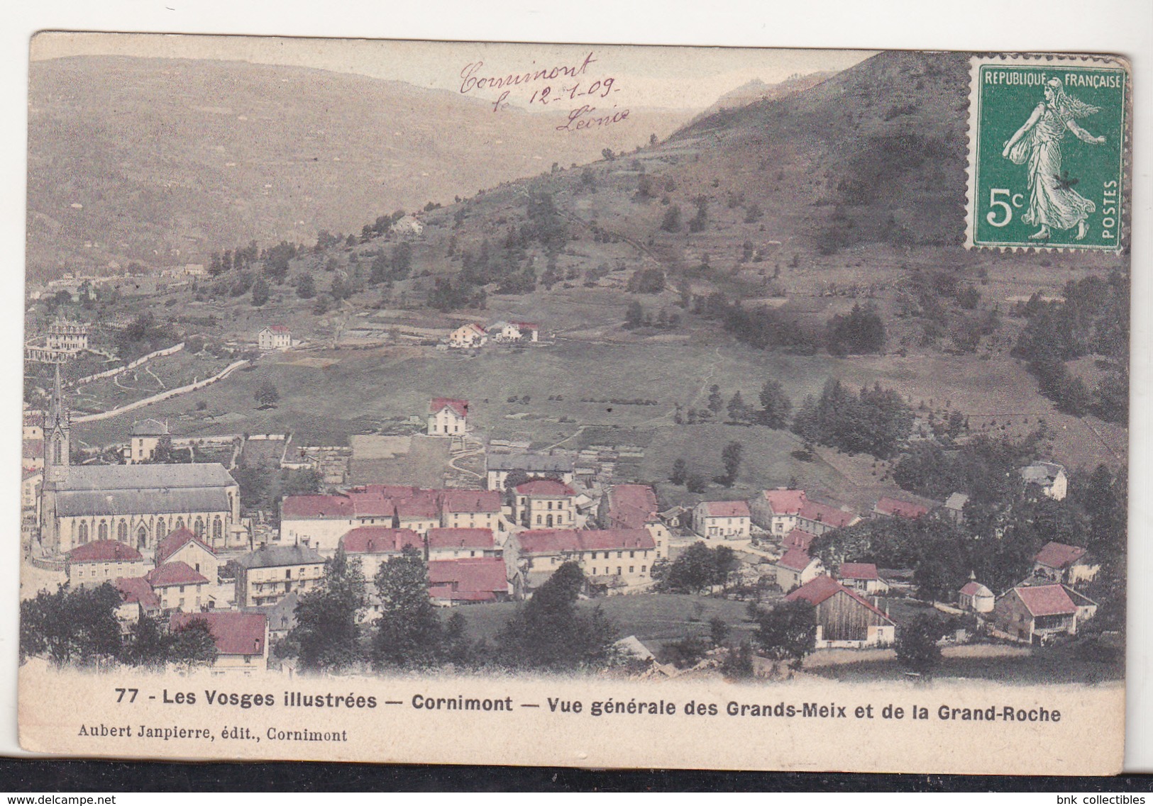 France Old Circulated Postcard - Cornimont - Vue Generales Des Grands- Meix Et De La Grand-Roche - Cornimont