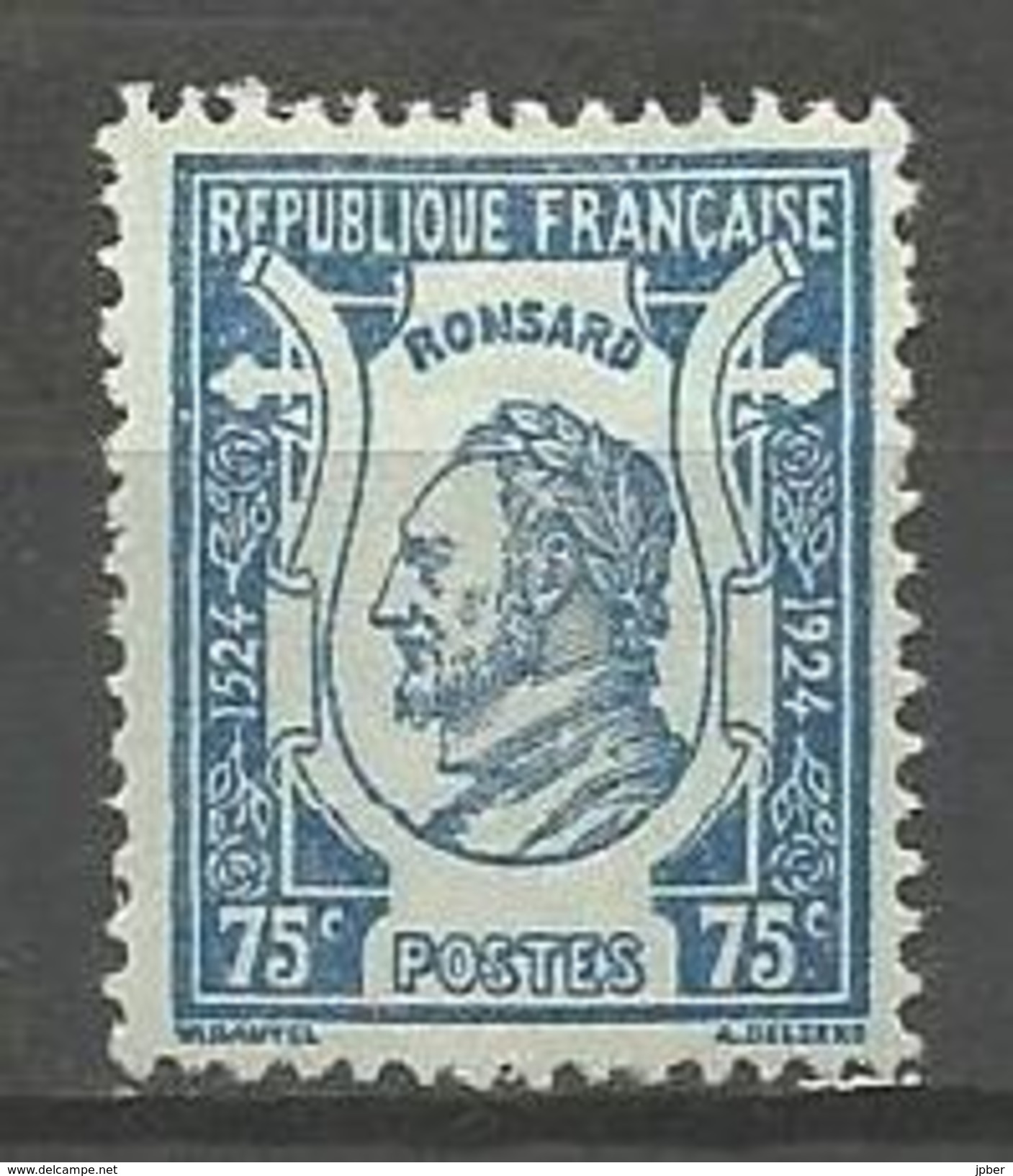 France - F1/262 - N°209 (*) - Poète Pierre De Ronsard - Unused Stamps